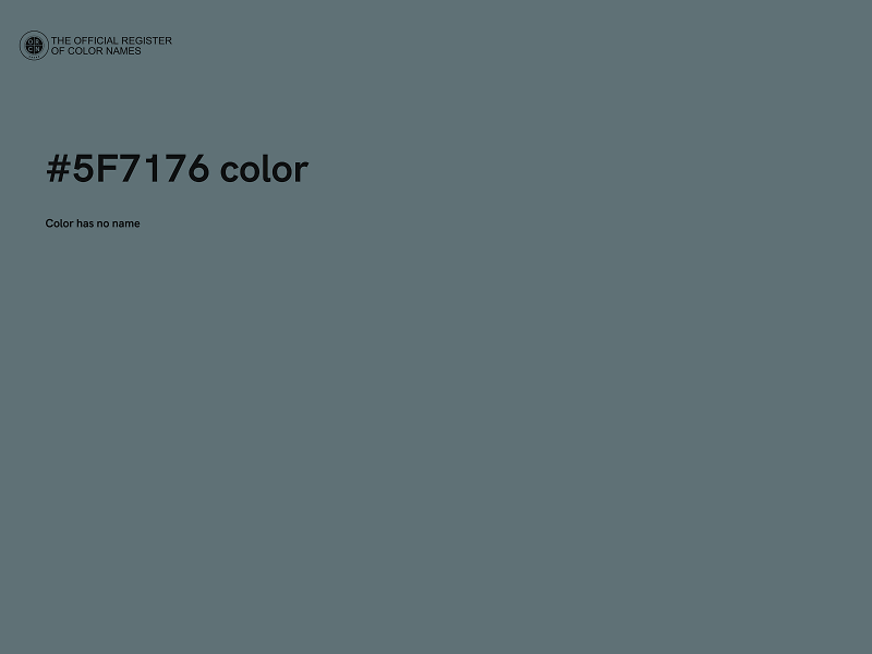 #5F7176 color image