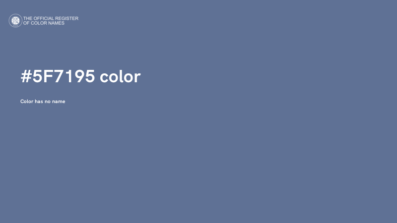 #5F7195 color image