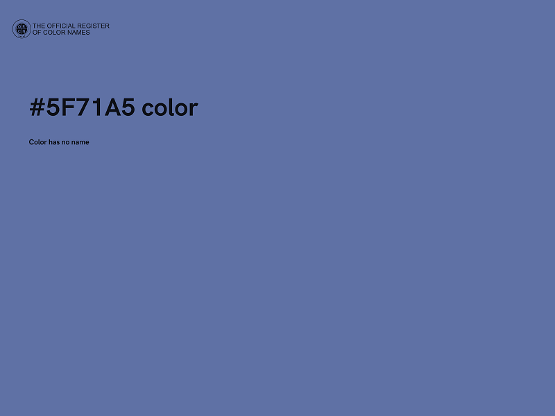 #5F71A5 color image