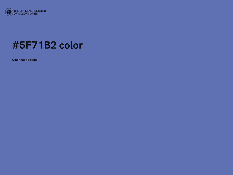 #5F71B2 color image