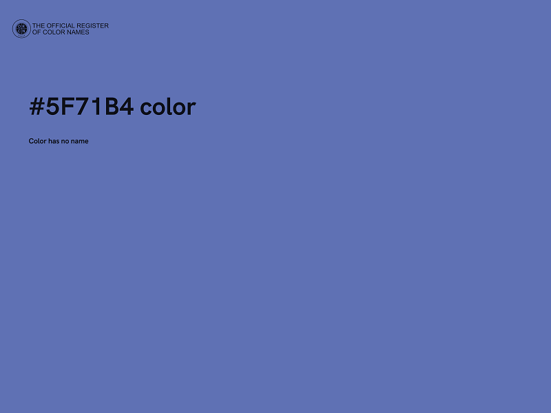 #5F71B4 color image