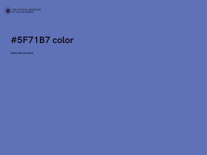 #5F71B7 color image