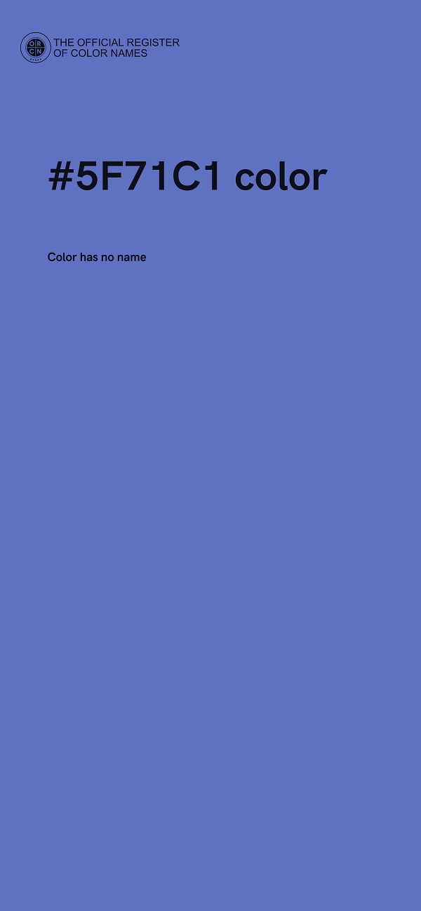 #5F71C1 color image
