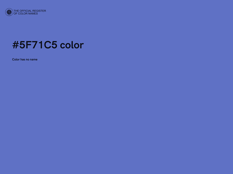 #5F71C5 color image