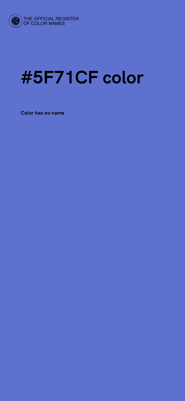 #5F71CF color image