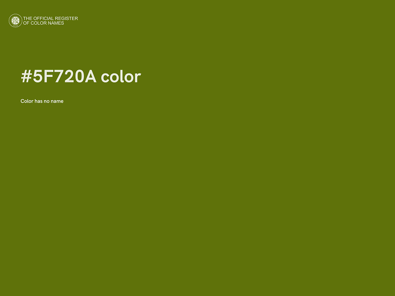 #5F720A color image