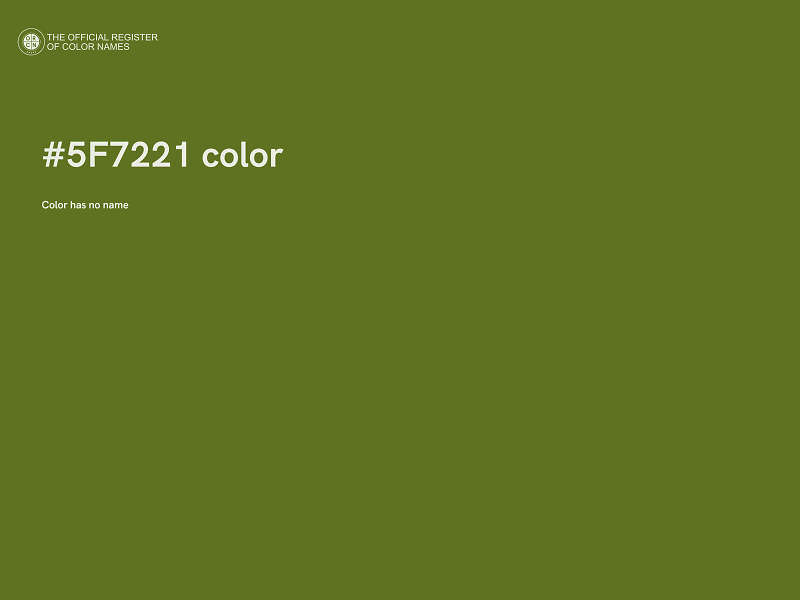 #5F7221 color image