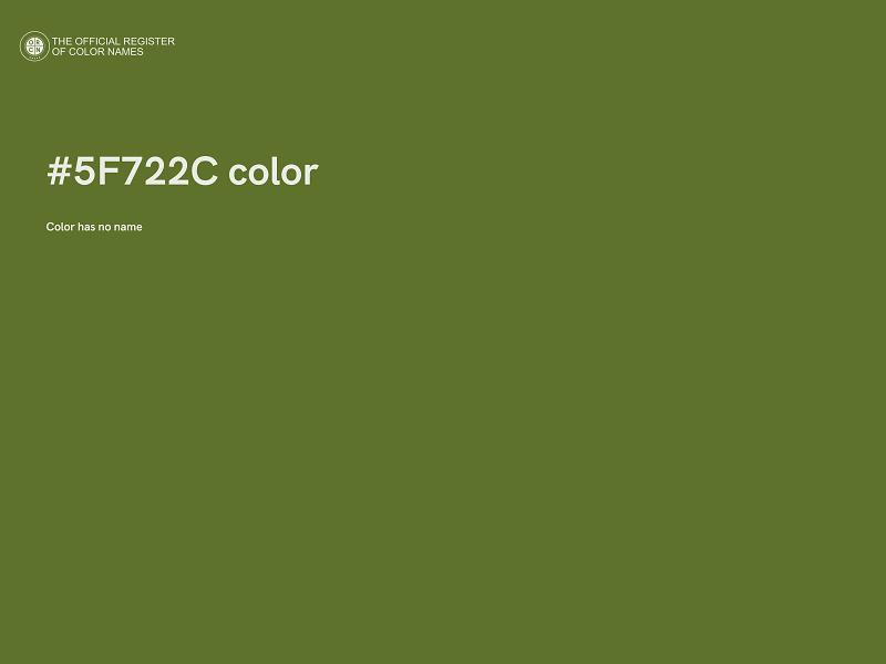 #5F722C color image