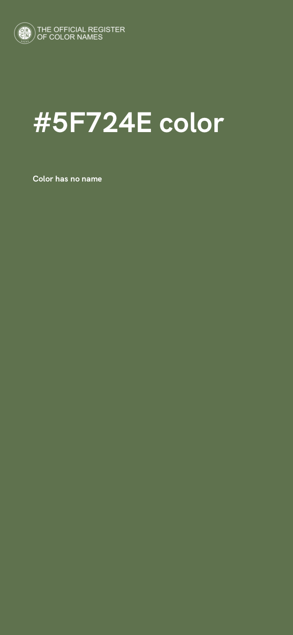 #5F724E color image