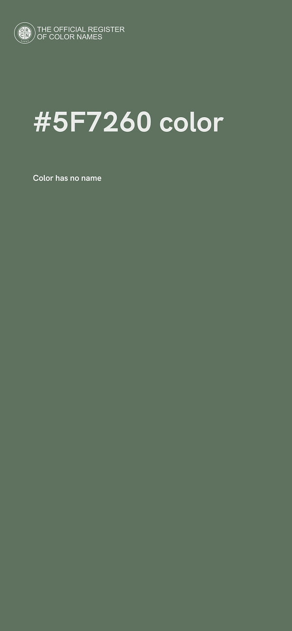 #5F7260 color image