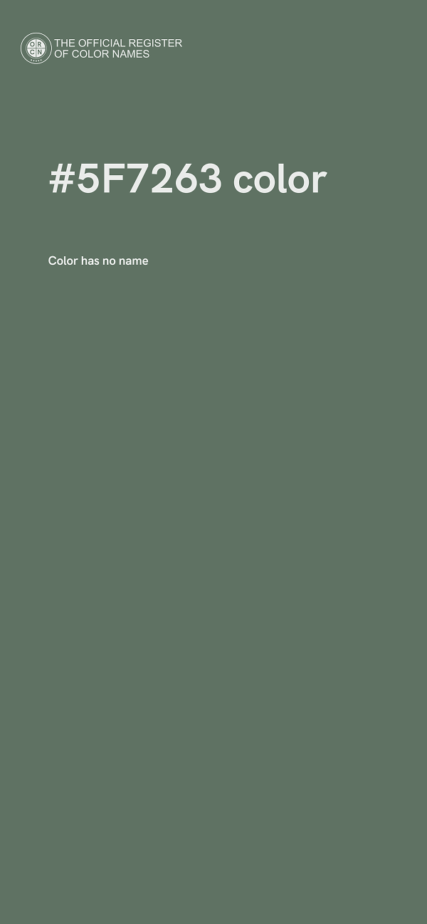 #5F7263 color image