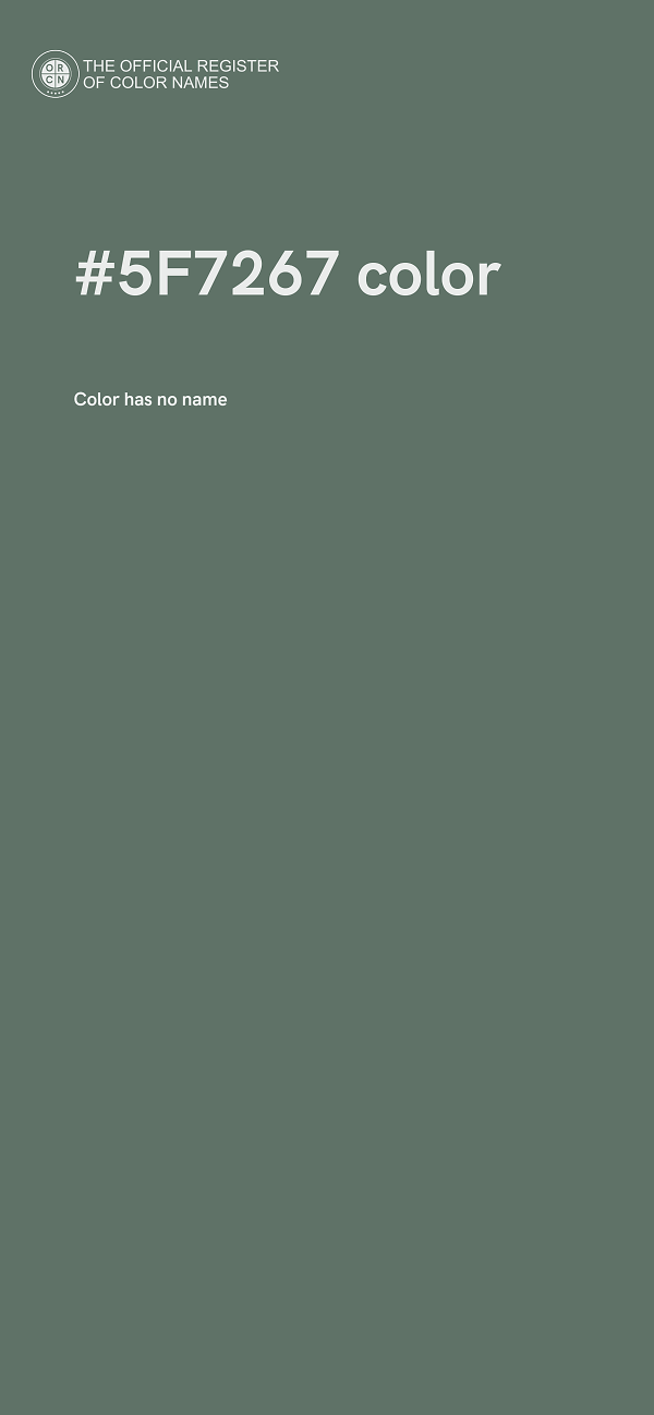 #5F7267 color image