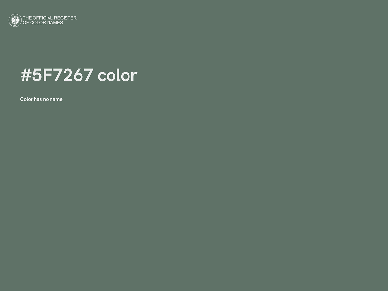 #5F7267 color image