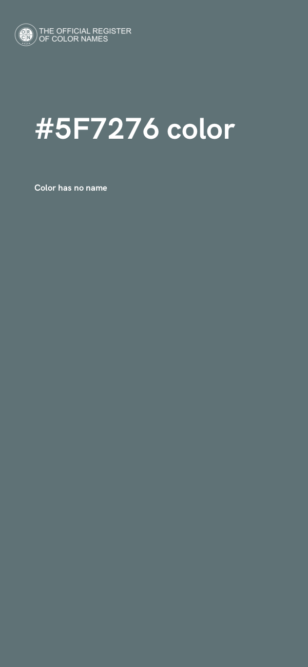 #5F7276 color image