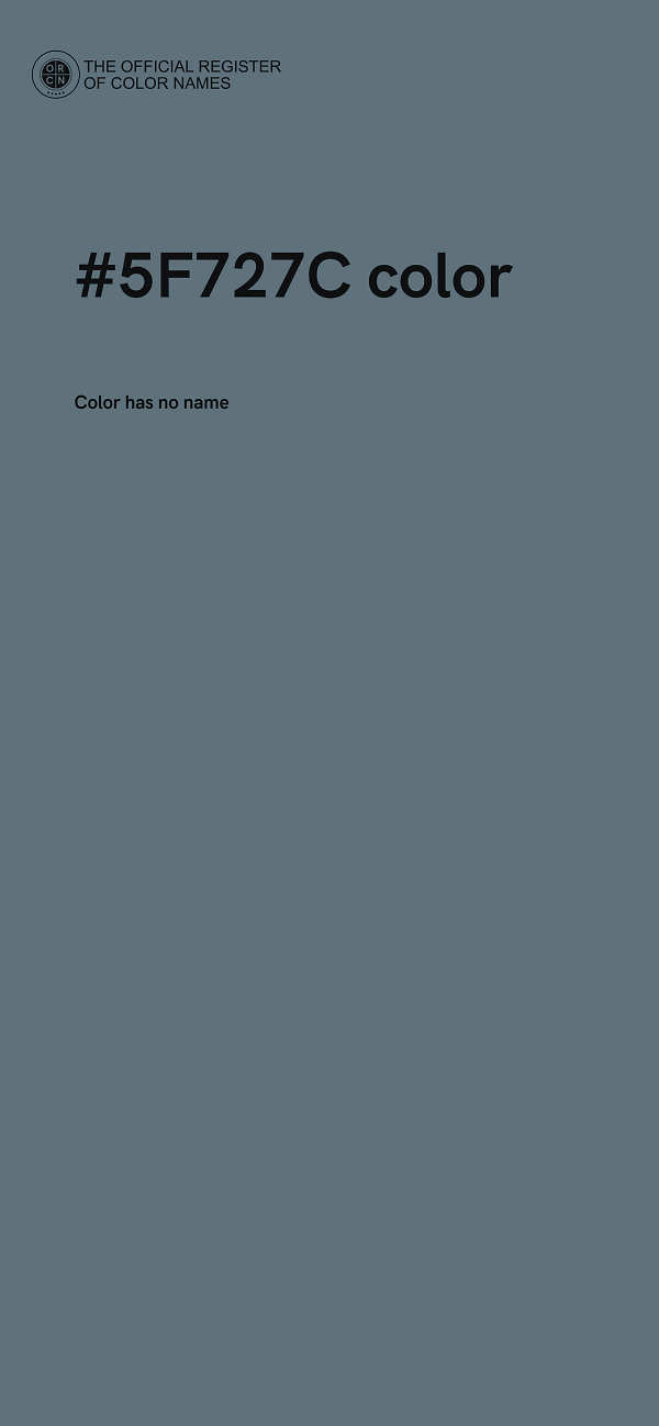 #5F727C color image