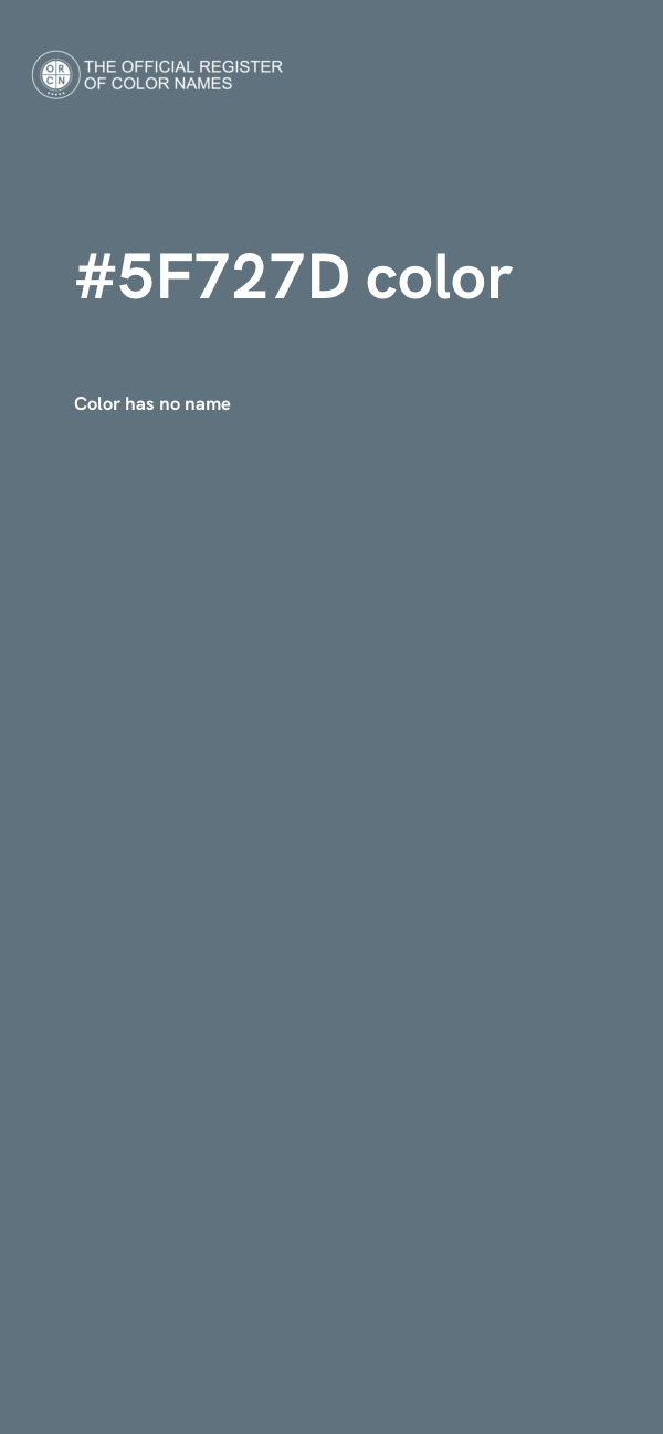 #5F727D color image