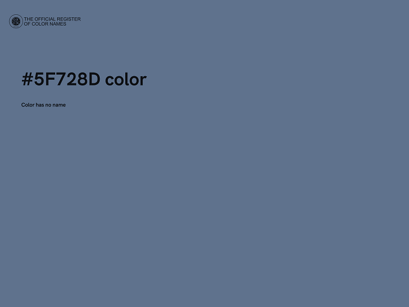 #5F728D color image