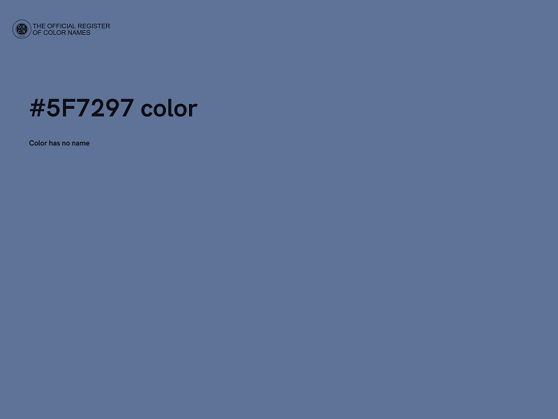 #5F7297 color image