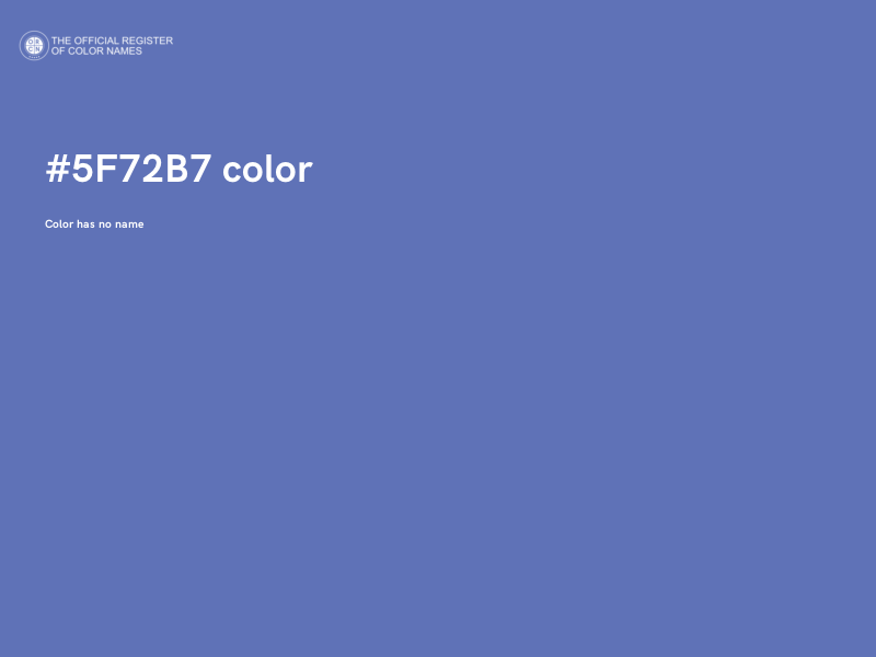 #5F72B7 color image