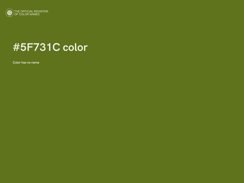 #5F731C color image