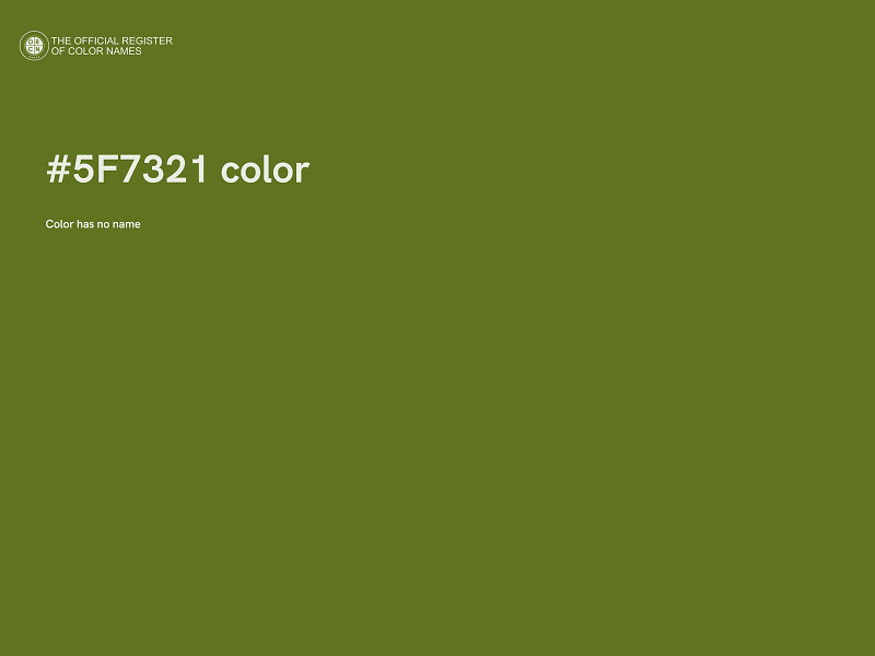 #5F7321 color image