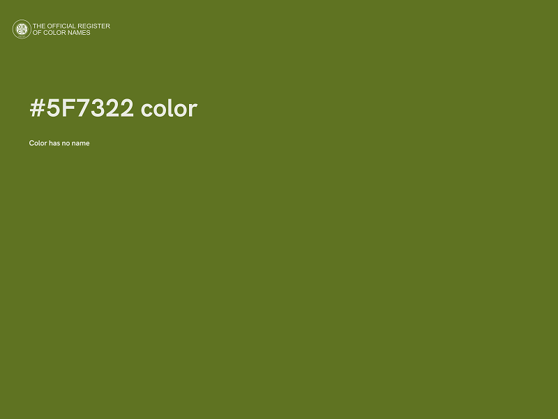 #5F7322 color image