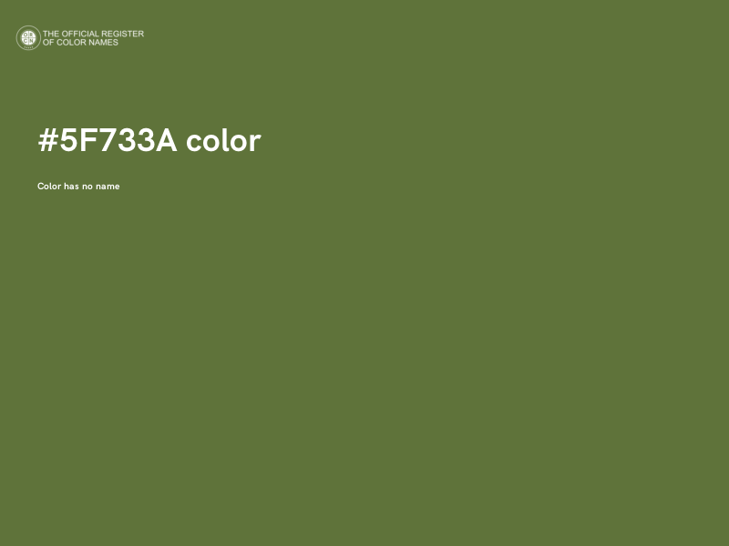 #5F733A color image