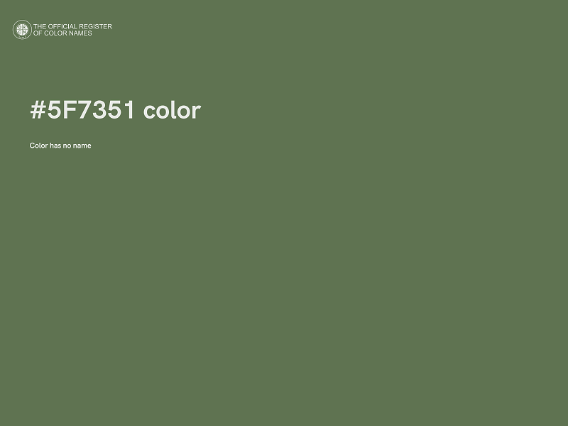 #5F7351 color image