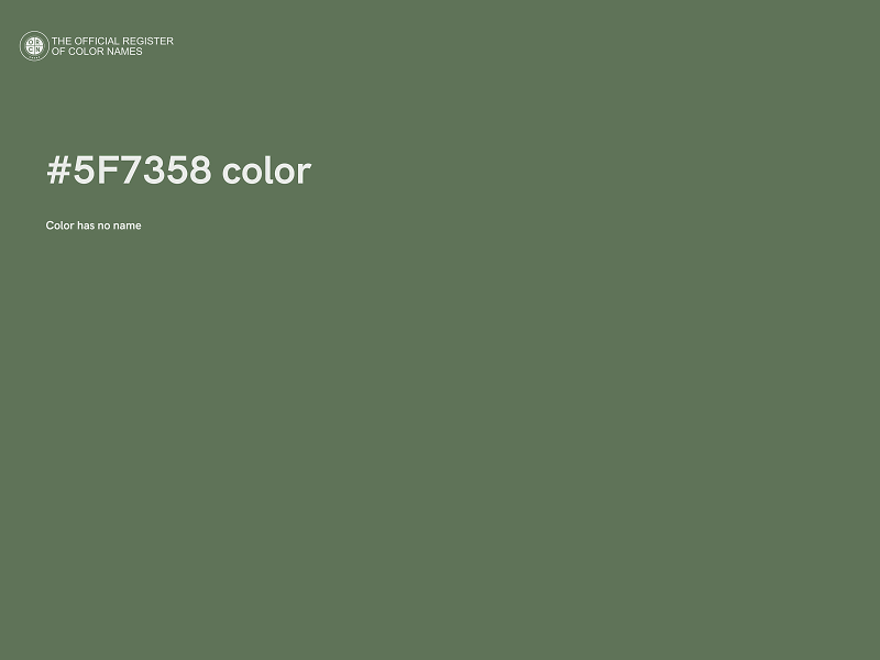 #5F7358 color image