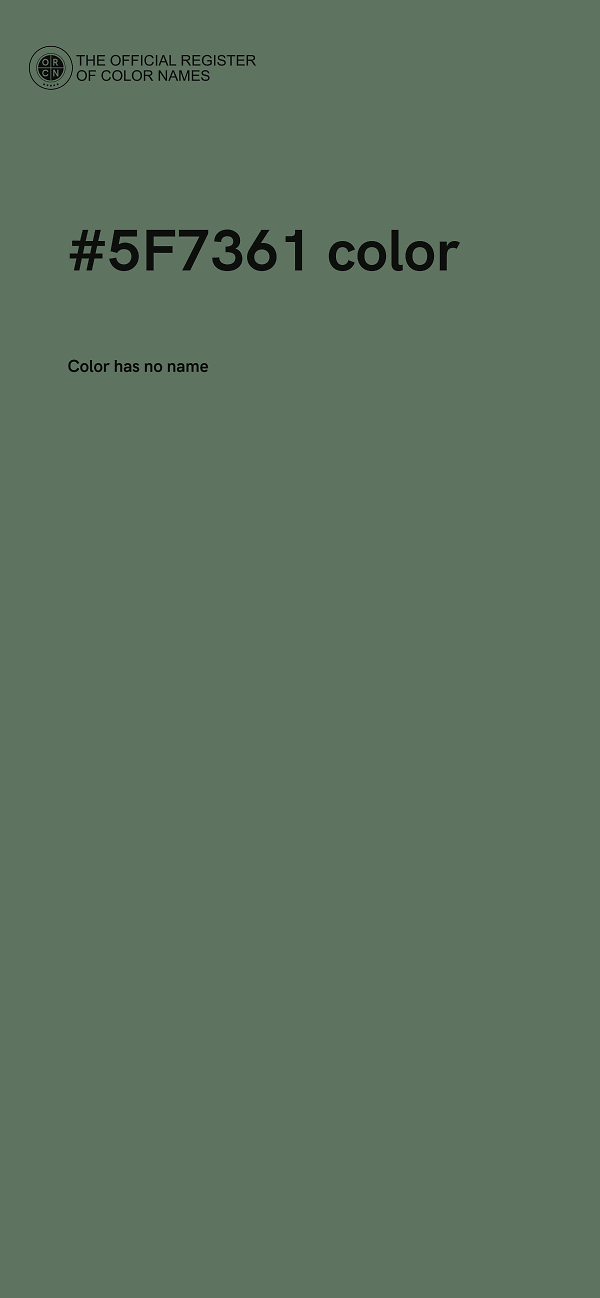 #5F7361 color image