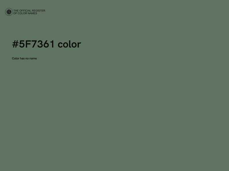 #5F7361 color image
