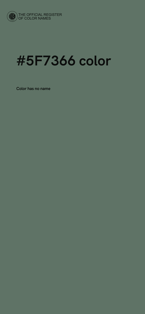 #5F7366 color image
