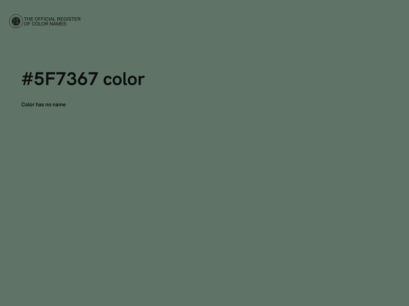 #5F7367 color image