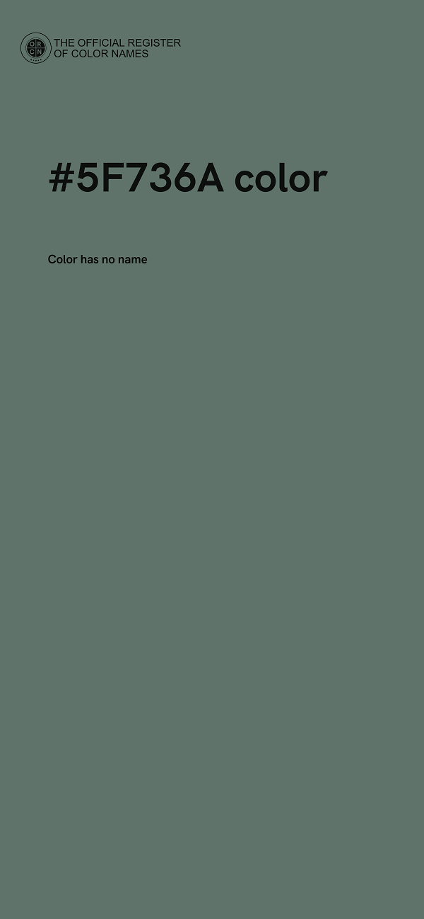 #5F736A color image