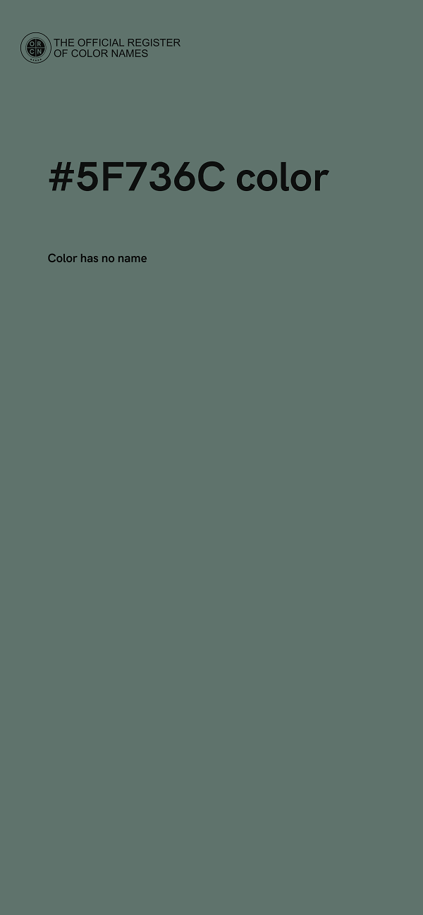 #5F736C color image