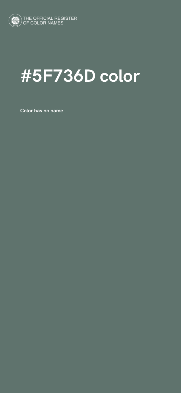 #5F736D color image