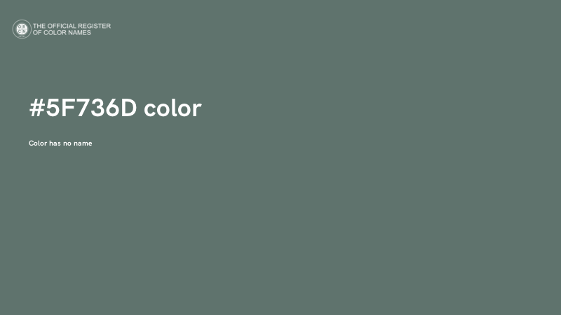 #5F736D color image