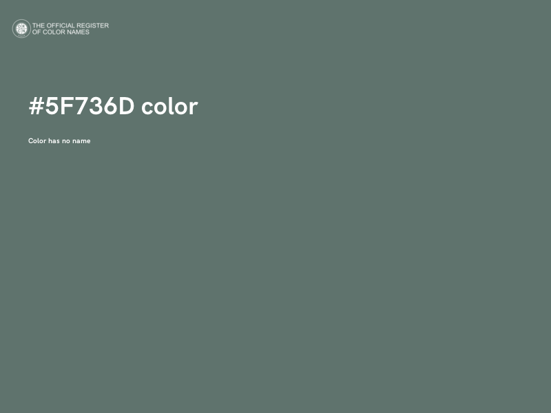 #5F736D color image