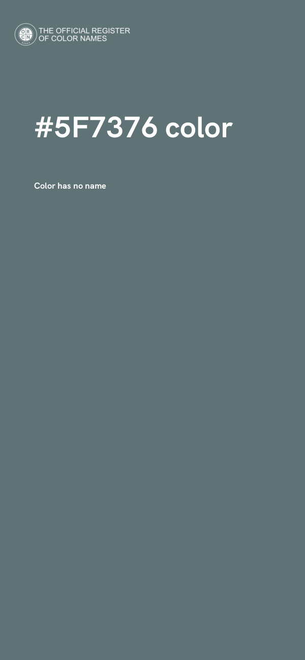 #5F7376 color image