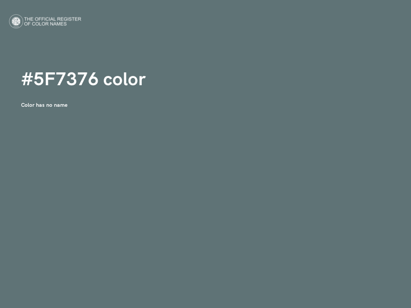 #5F7376 color image