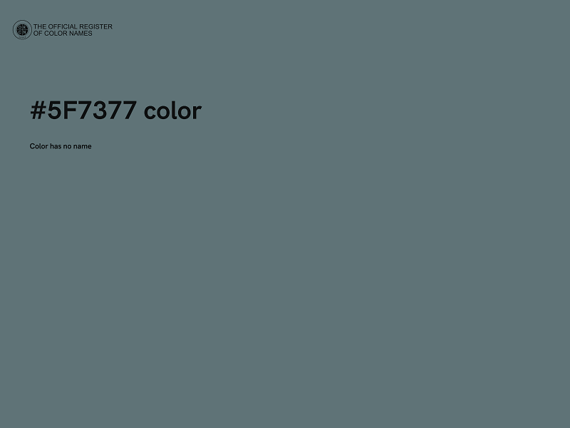 #5F7377 color image