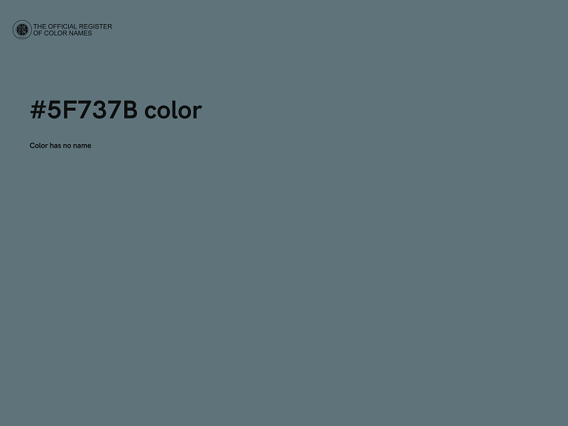 #5F737B color image