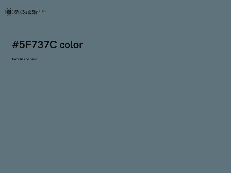 #5F737C color image