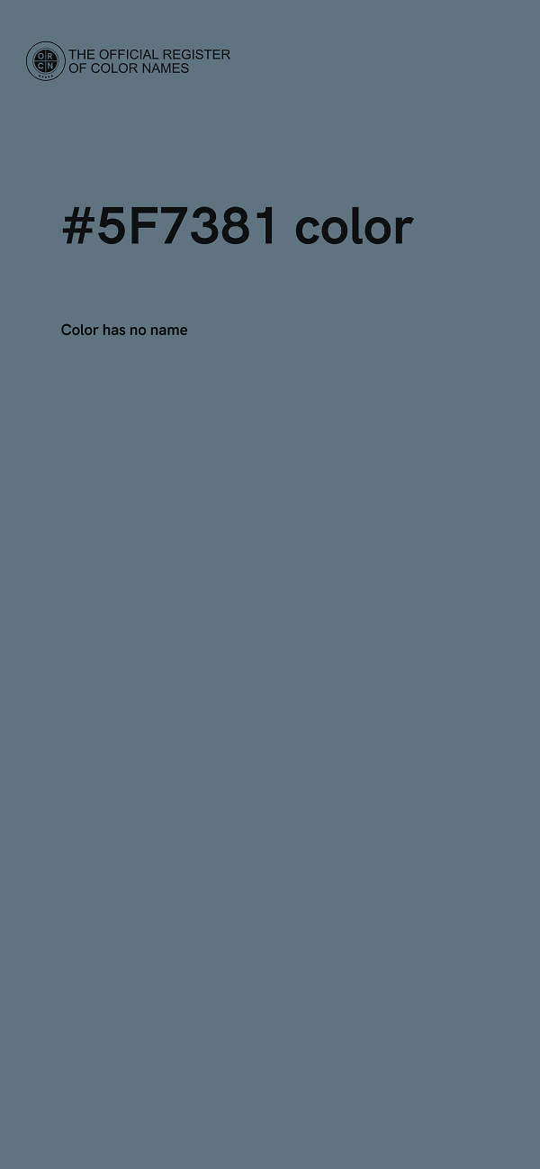 #5F7381 color image