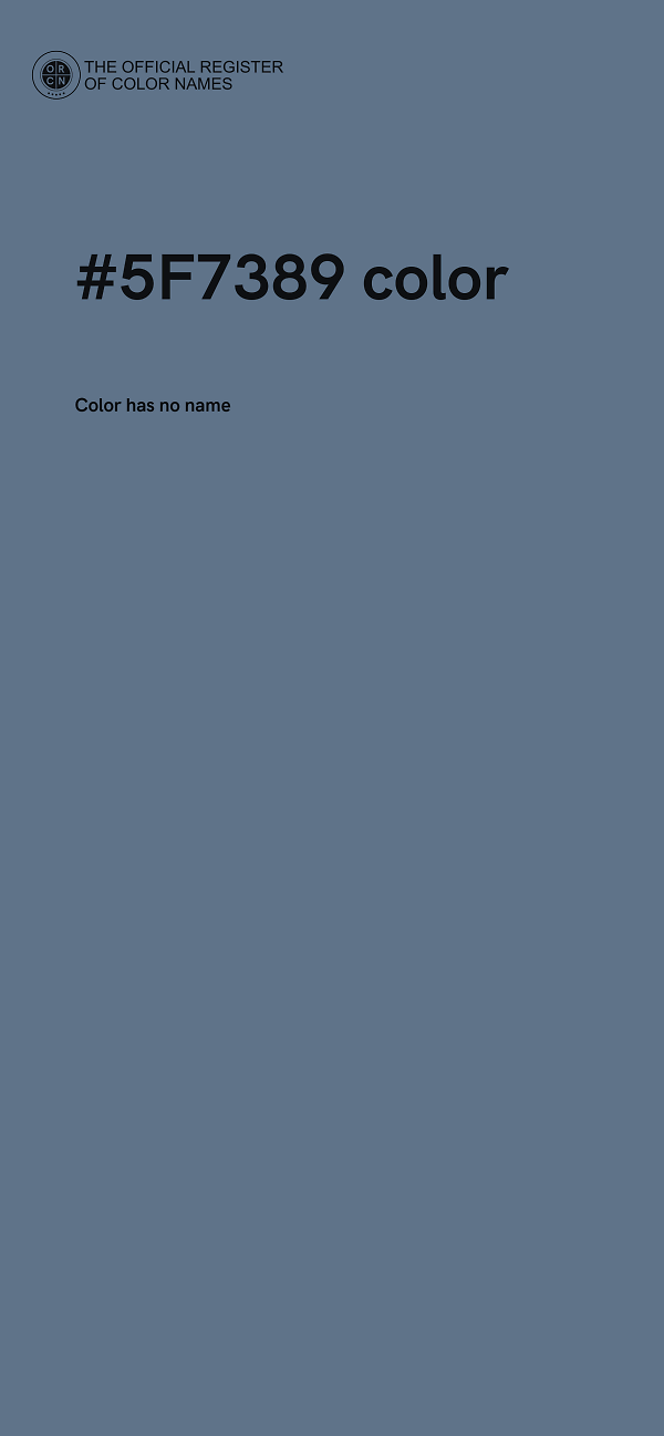 #5F7389 color image