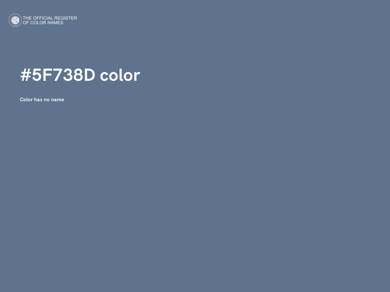 #5F738D color image