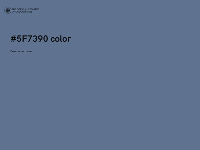 #5F7390 color image