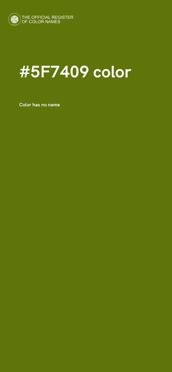 #5F7409 color image