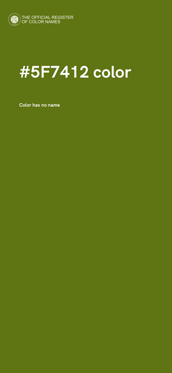 #5F7412 color image