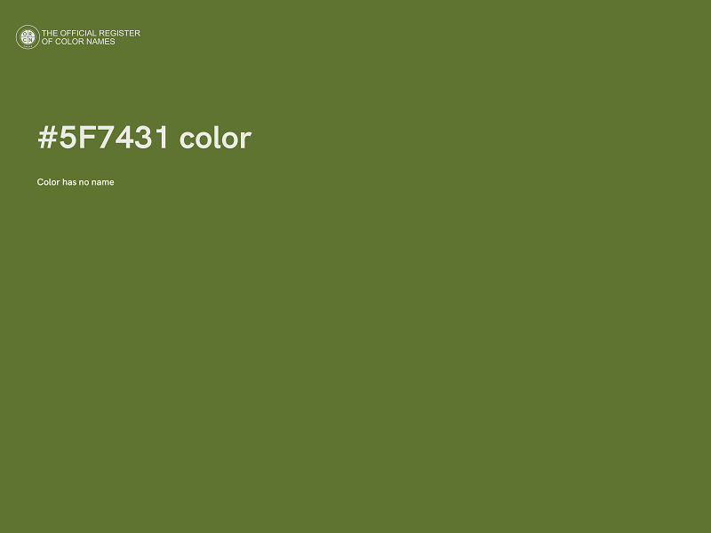 #5F7431 color image